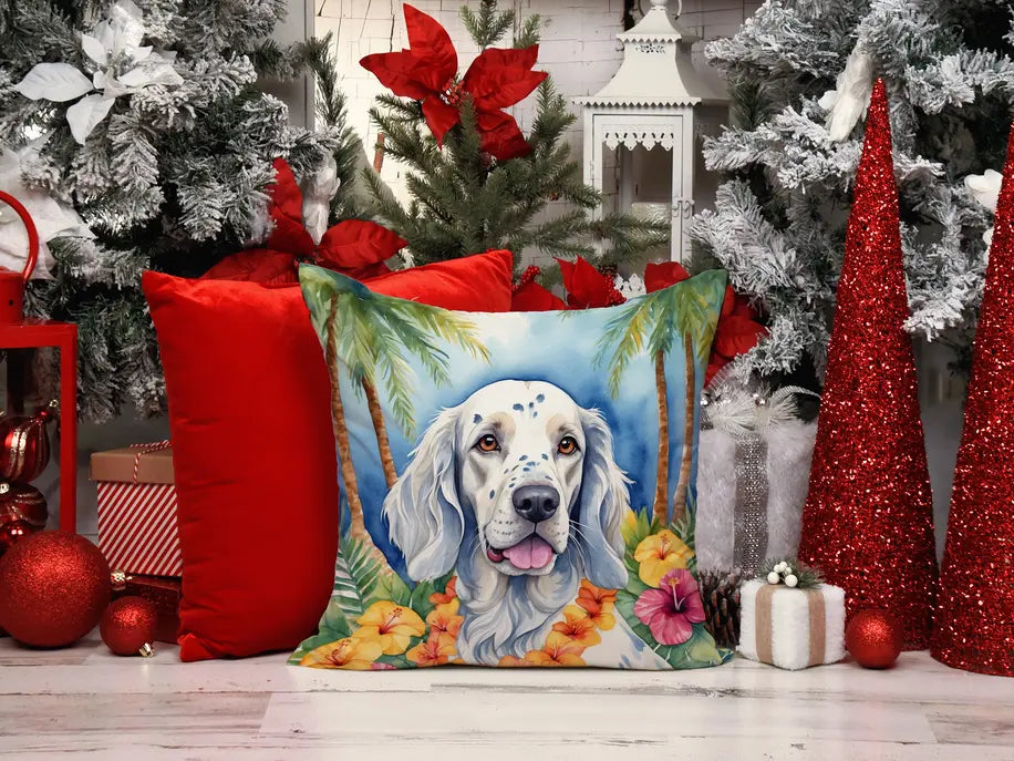English Foxhound Luau Pair of Pot Holders Caroline's Treasures