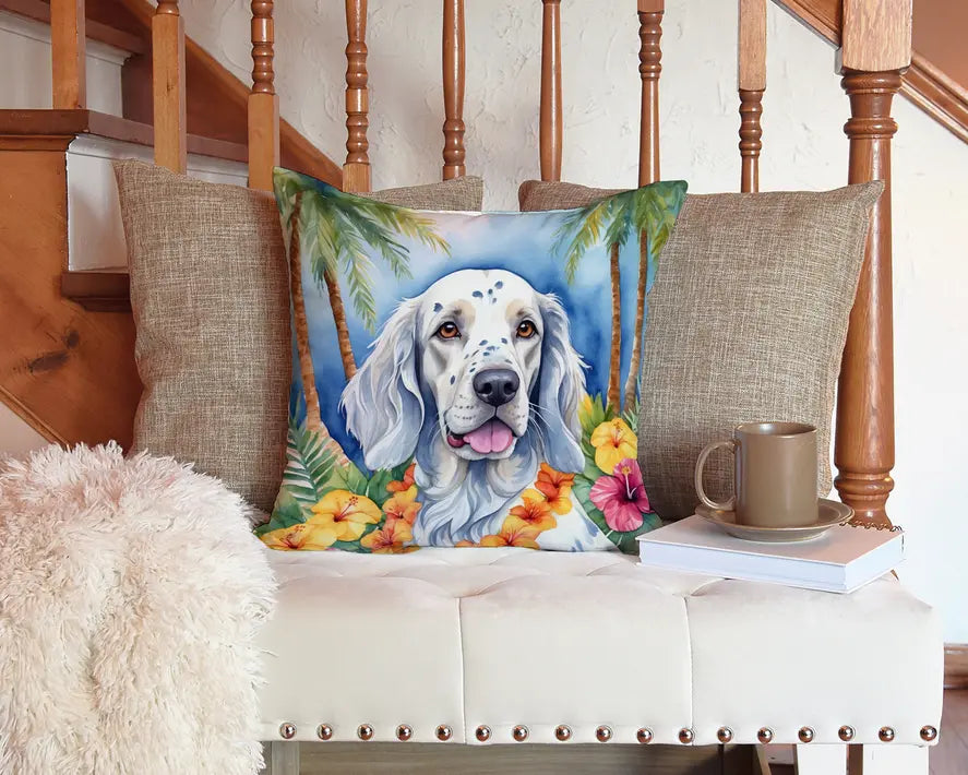 English Foxhound Luau Pair of Pot Holders Caroline's Treasures