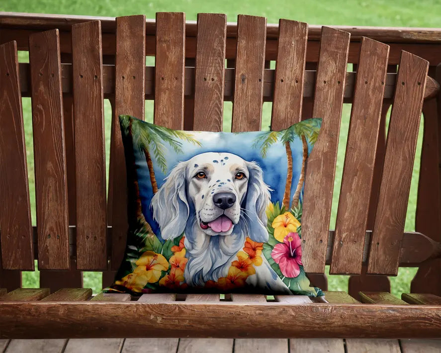 English Foxhound Luau Pair of Pot Holders Caroline's Treasures