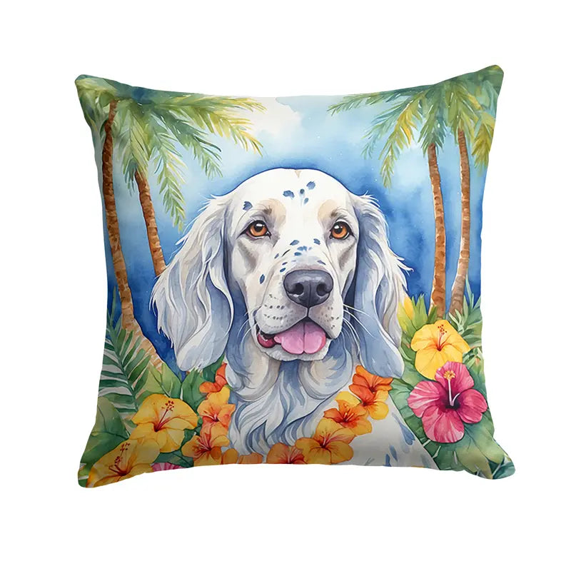 English Foxhound Luau Pair of Pot Holders Caroline's Treasures