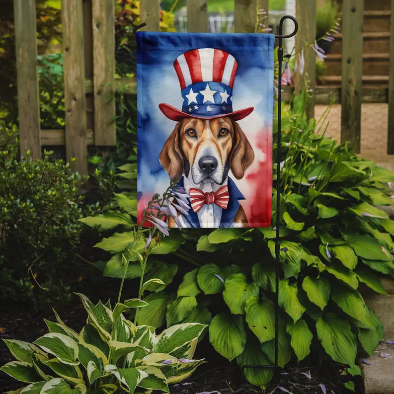 English Foxhound Patriotic American Garden Flag Caroline's Treasures
