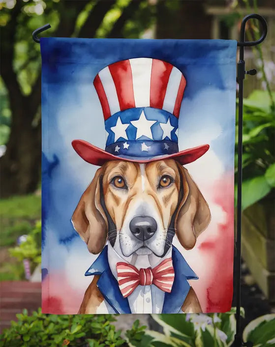 English Foxhound Patriotic American Garden Flag Caroline's Treasures