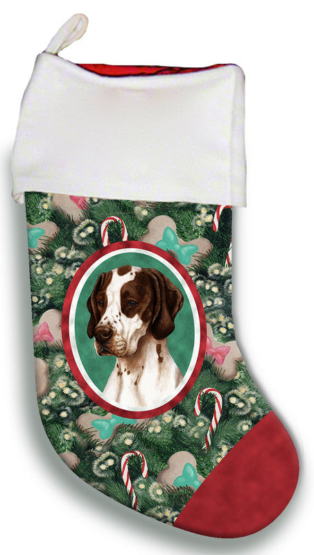 English Pointer Liver and White  - Best of Breed Christmas Stocking Best of Breed