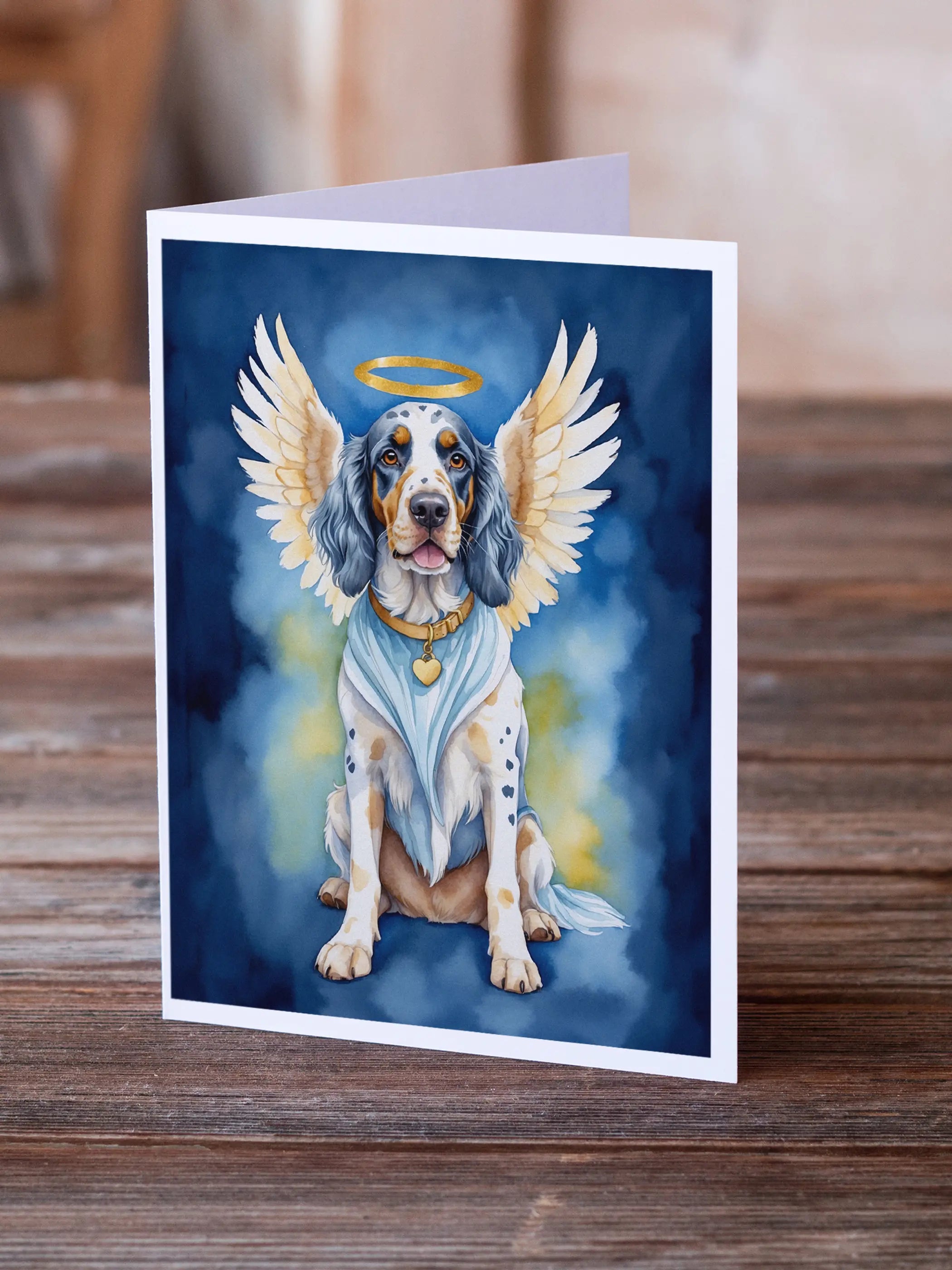 English Setter My Angel Greeting Cards Pack of 8 Caroline's Treasures