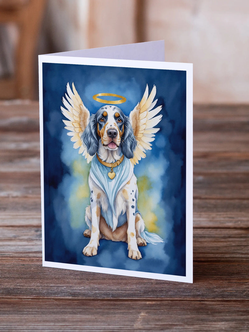 English Setter My Angel Greeting Cards Pack of 8 Caroline's Treasures
