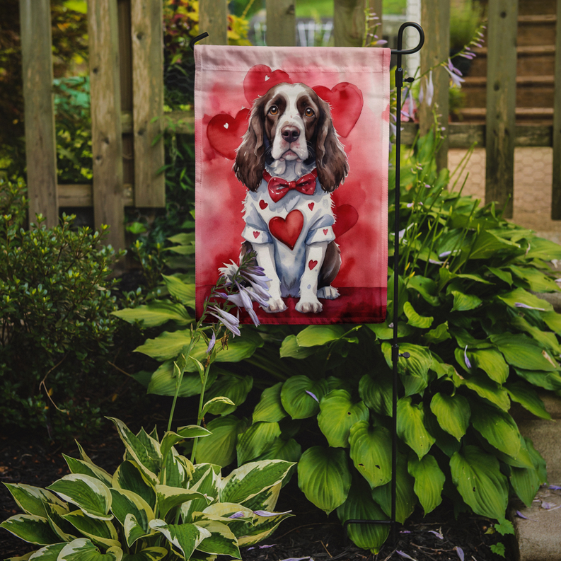 English Springer Spaniel My Valentine Garden Flag Caroline's Treasures