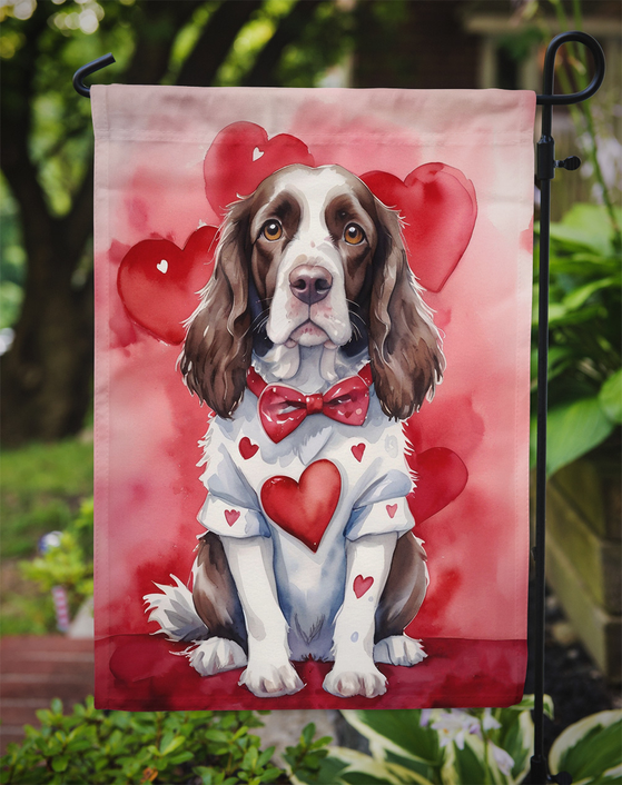 English Springer Spaniel My Valentine Garden Flag Caroline's Treasures
