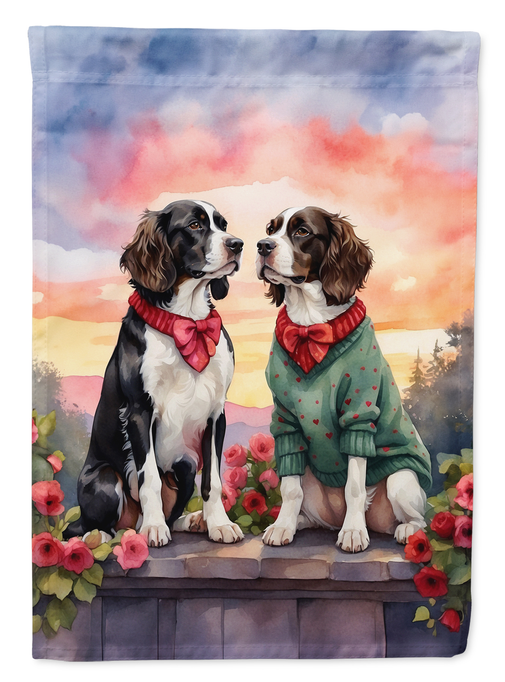 English Springer Spaniel Two Hearts Garden Flag Caroline's Treasures