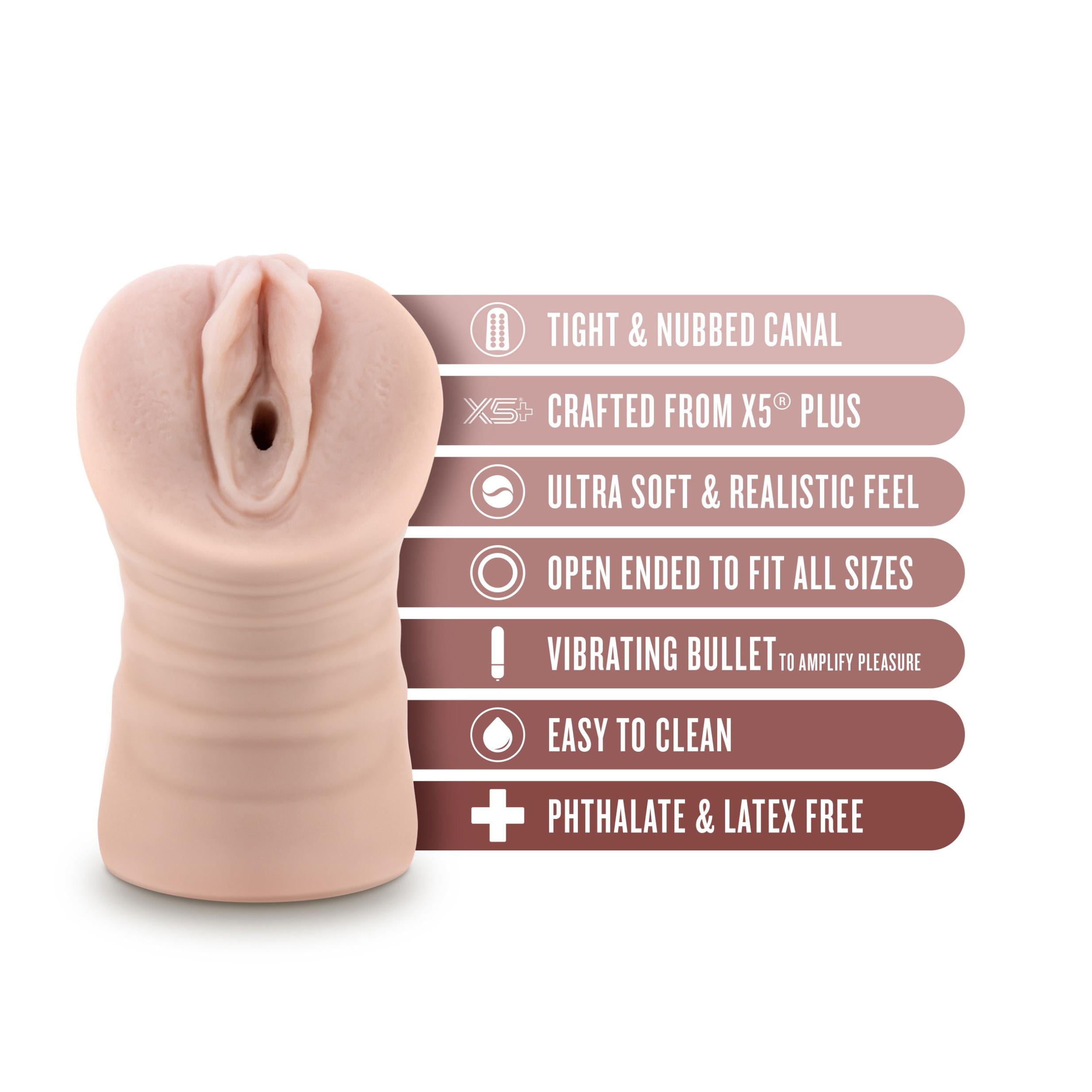 Enlust - Ayumi - Vibrating Stroker - Beige - GreatEagleInc