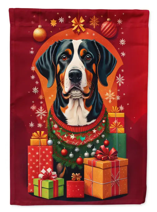 Entlebucher Mountain Dog Holiday Christmas Garden Flag Caroline's Treasures