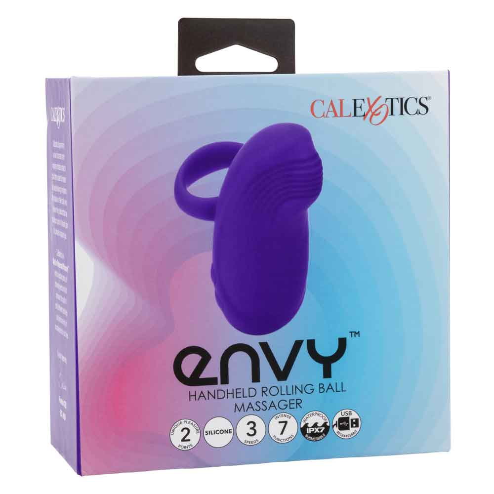 Envy Handheld Rolling Ball Massager - Purple - GreatEagleInc