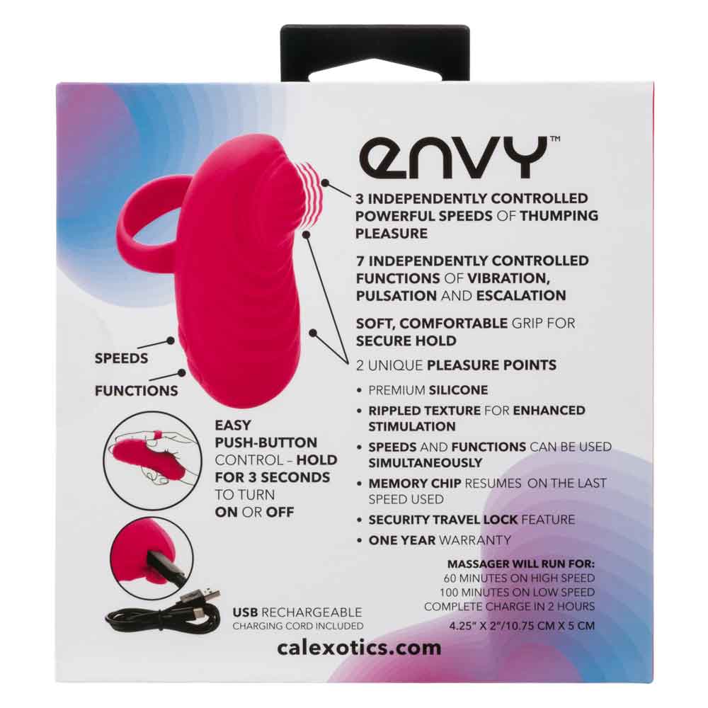Envy Handheld Thumping Massager - Pink - GreatEagleInc