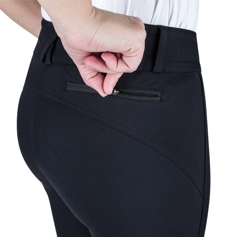 Equine Couture Charlotte Suede Knee Patch Breech JPC Equestrian