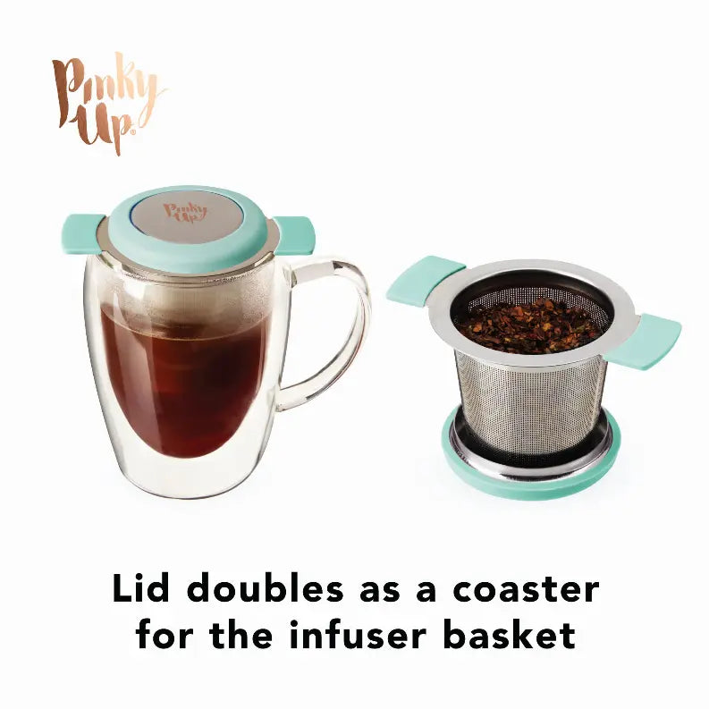 Erin Turquoise Universal Tea Infuser in Turquoise by Pinky U True Brands