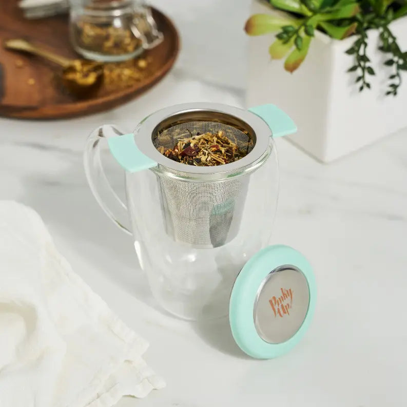 Erin Turquoise Universal Tea Infuser in Turquoise by Pinky U True Brands