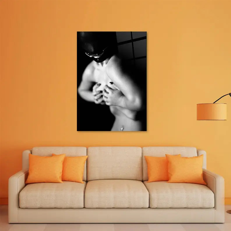 Erotica Breast Touch Glass Wall Art Monique Store