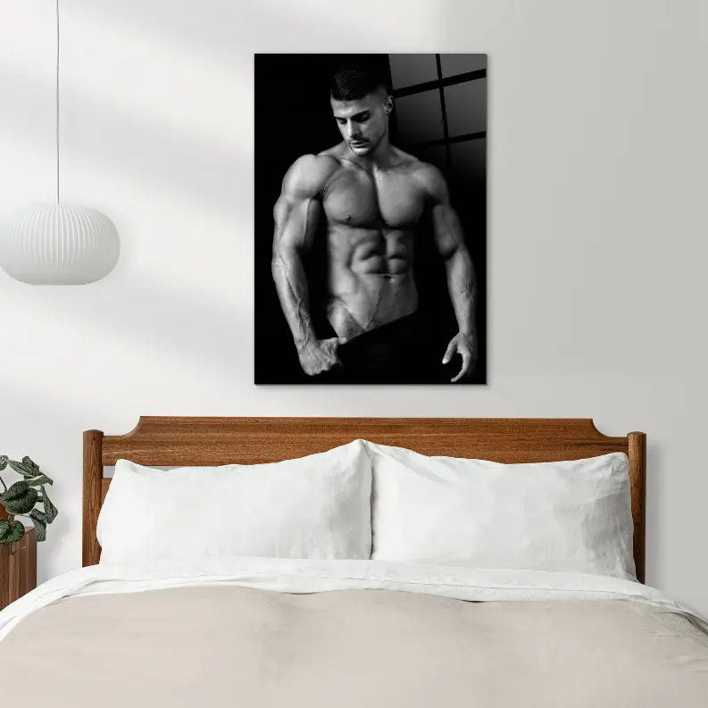 Erotica Model Pose Glass Wall Art Monique Store