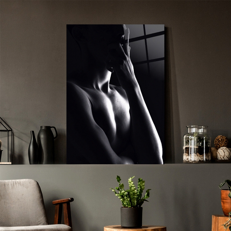 Erotica Upper Chest Glass Wall Art Monique Store