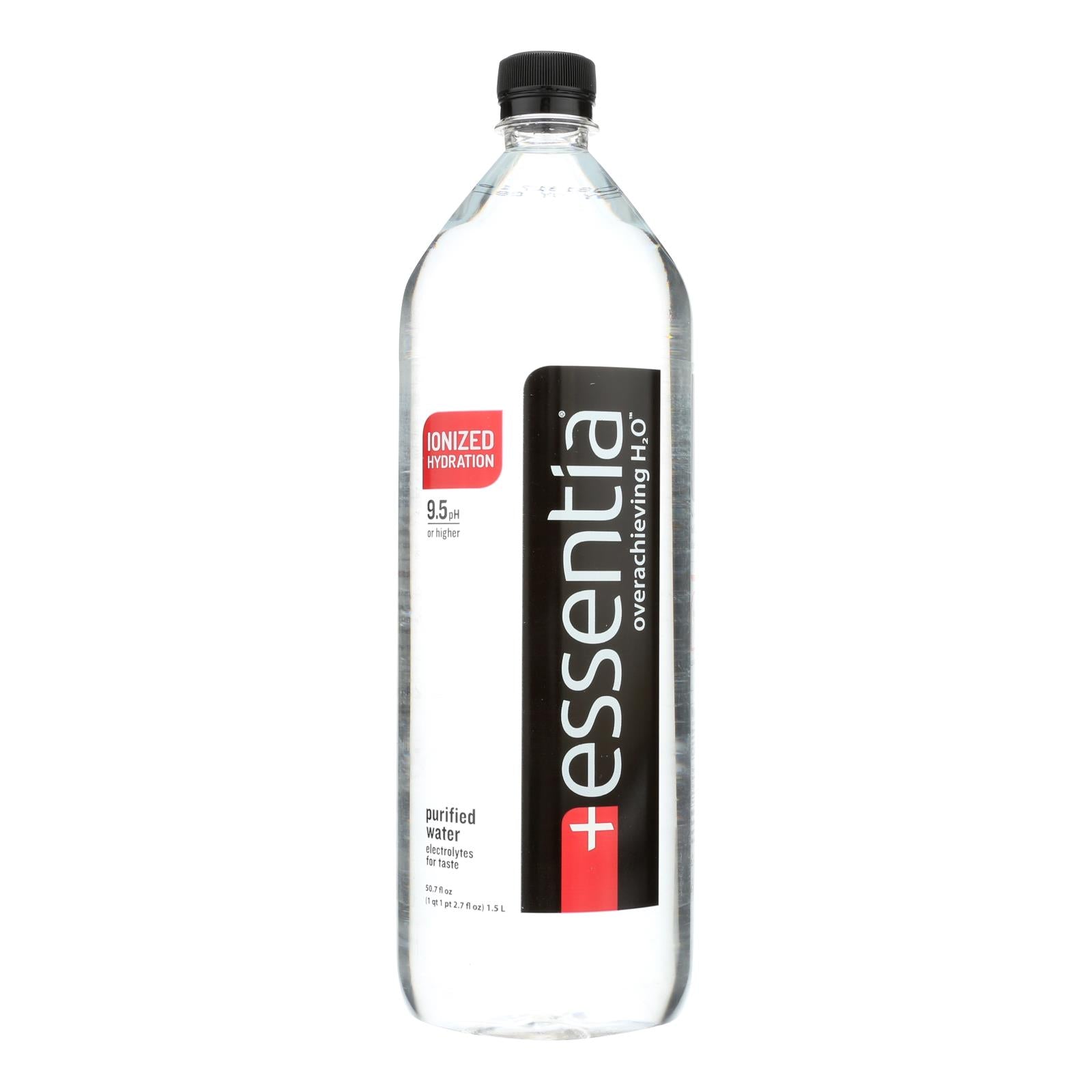 Essentia Hydration Perfected Drinking Water - 9.5 Ph. - Case Of 12 - 1.5 Liter - GreatEagleInc