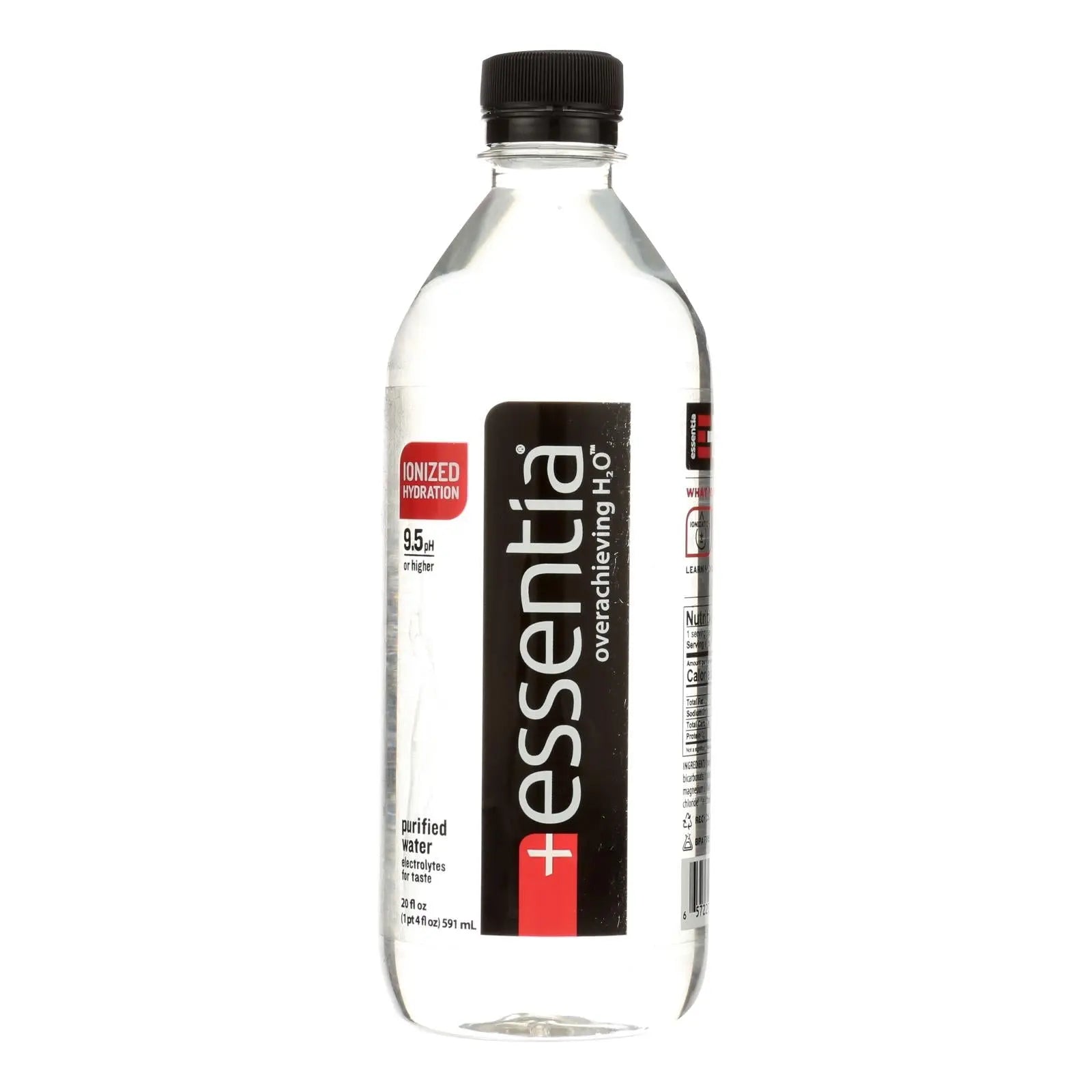 Essentia Hydration Perfected Drinking Water - 9.5 Ph. - Case Of 24 - 20 Oz. - GreatEagleInc
