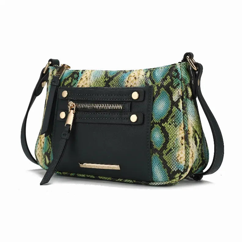 Essie Snake Embossed Vegan Leather Crossbody MKF Collection by Mia K.
