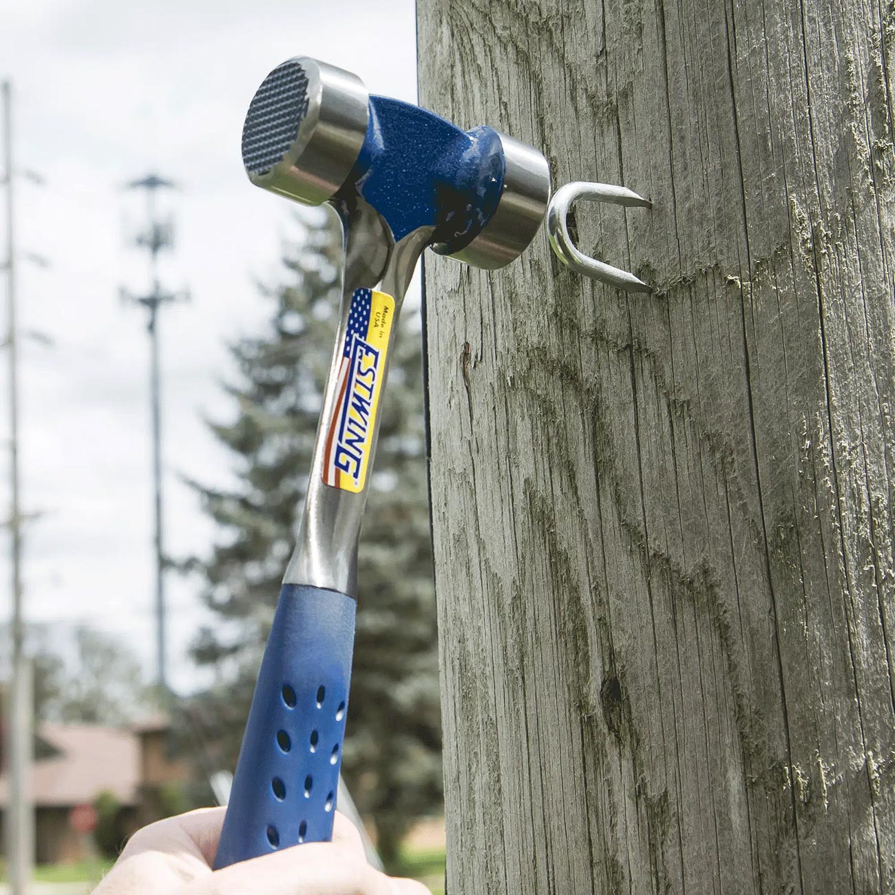 Estwing 40 Oz. Milled Face Lineman's Hammer ESTWING