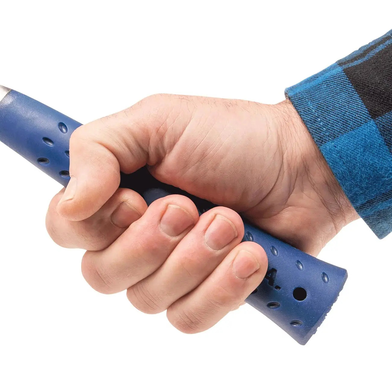 Estwing 40 Oz. Smooth Face Lineman's Hammer With Blue Shock Reduction Grip ESTWING
