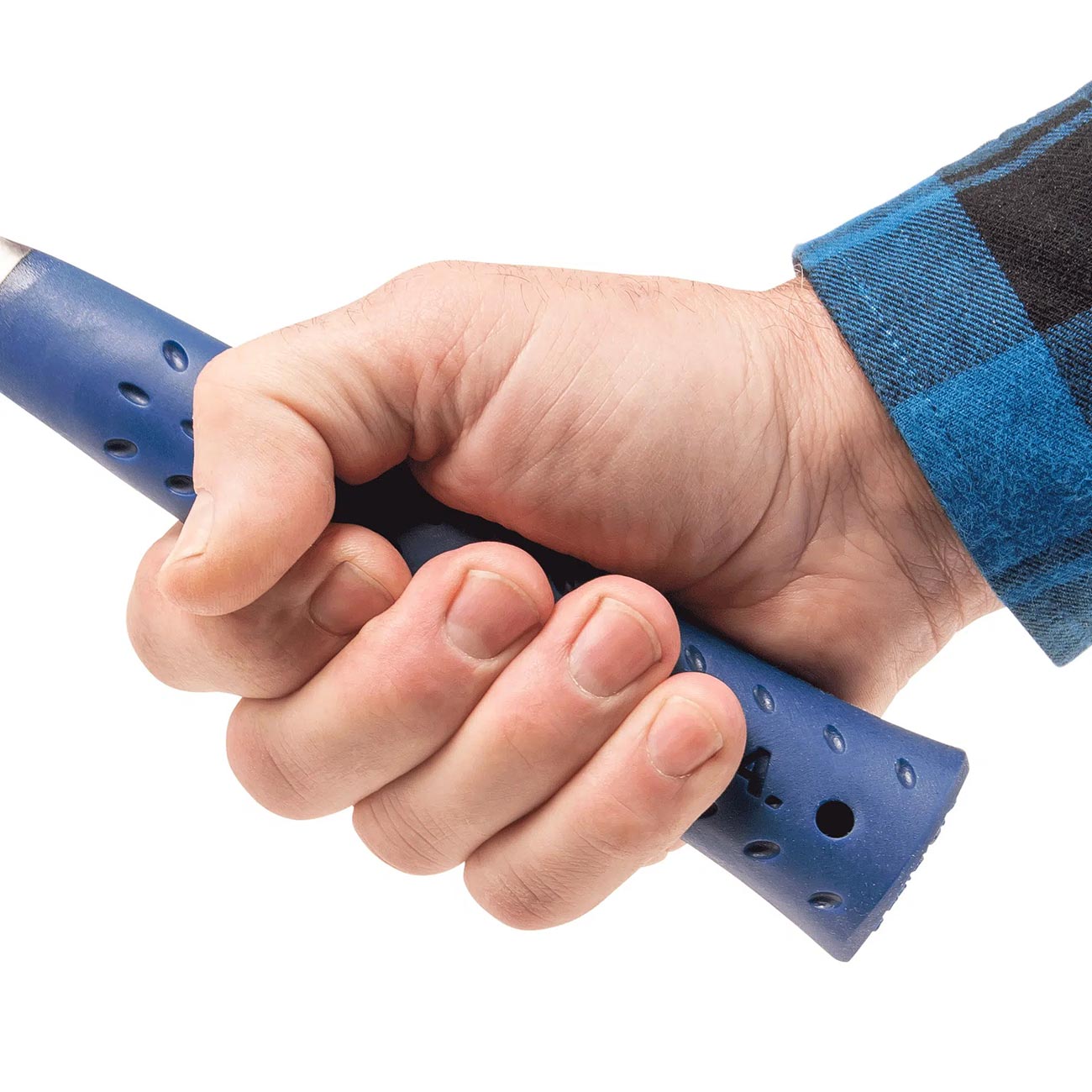 Estwing 40 Oz. Smooth Face Lineman's Hammer With Blue Shock Reduction Grip ESTWING