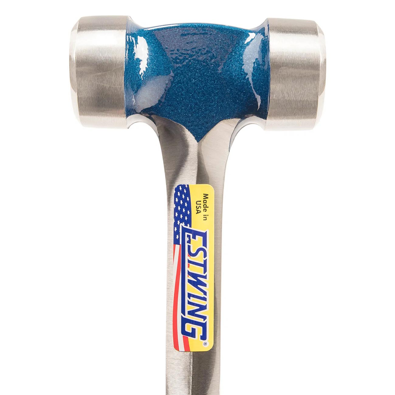 Estwing 40 Oz. Smooth Face Lineman's Hammer With Blue Shock Reduction Grip ESTWING