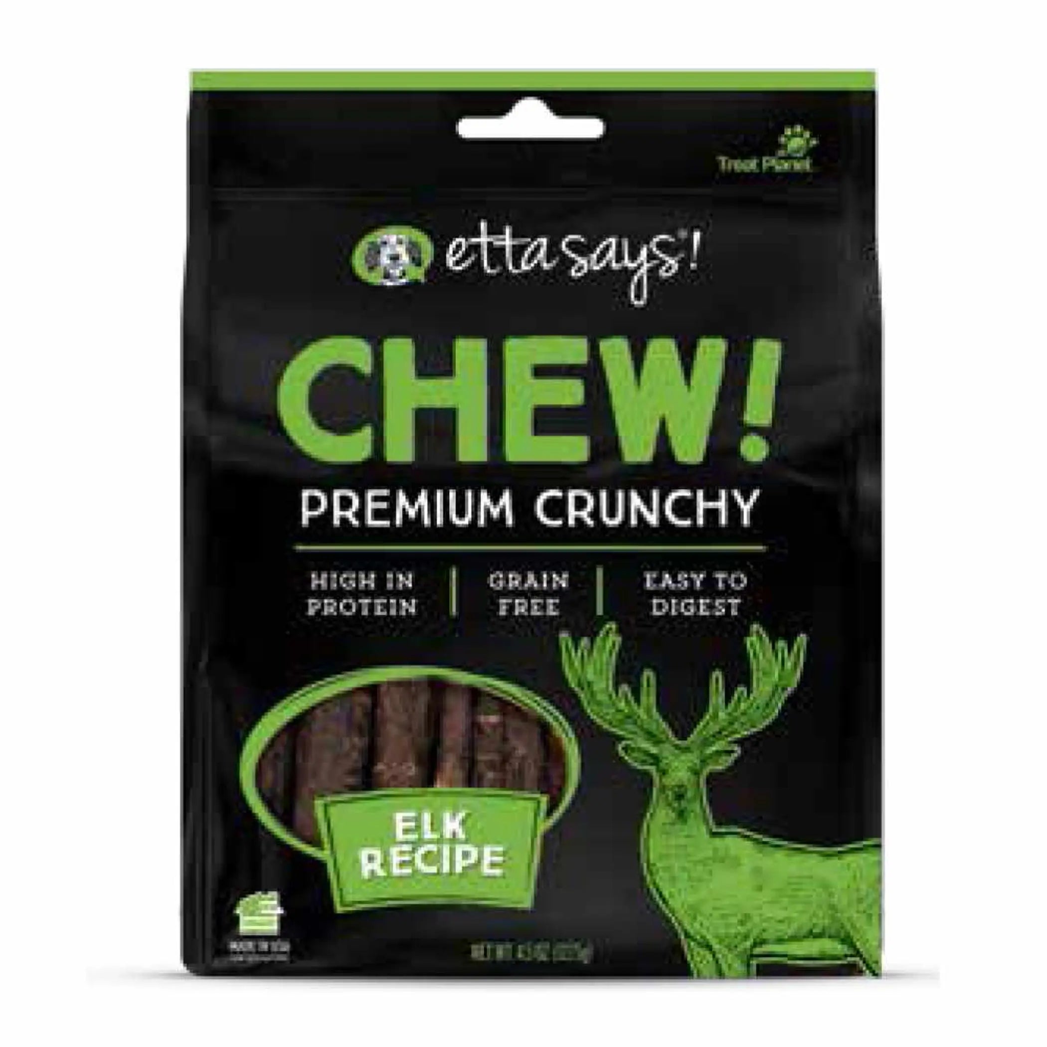 Etta Says! Chew Premium Crunchy Elk Dog Chew 4.5oz Etta Says!