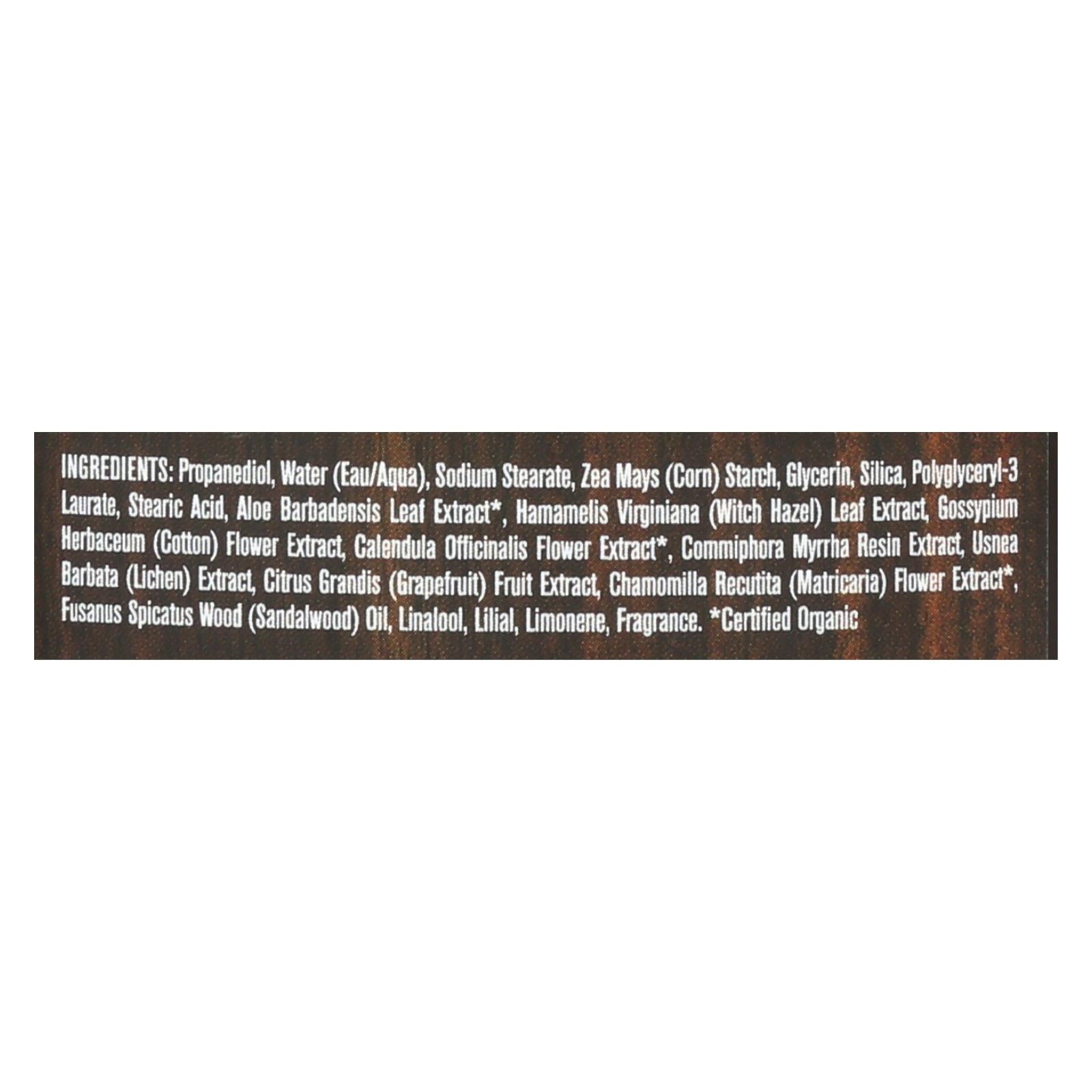 Every Man Jack Body Deodorant - Sandalwood - Aluminum Free - 3 Oz Every Man Jack