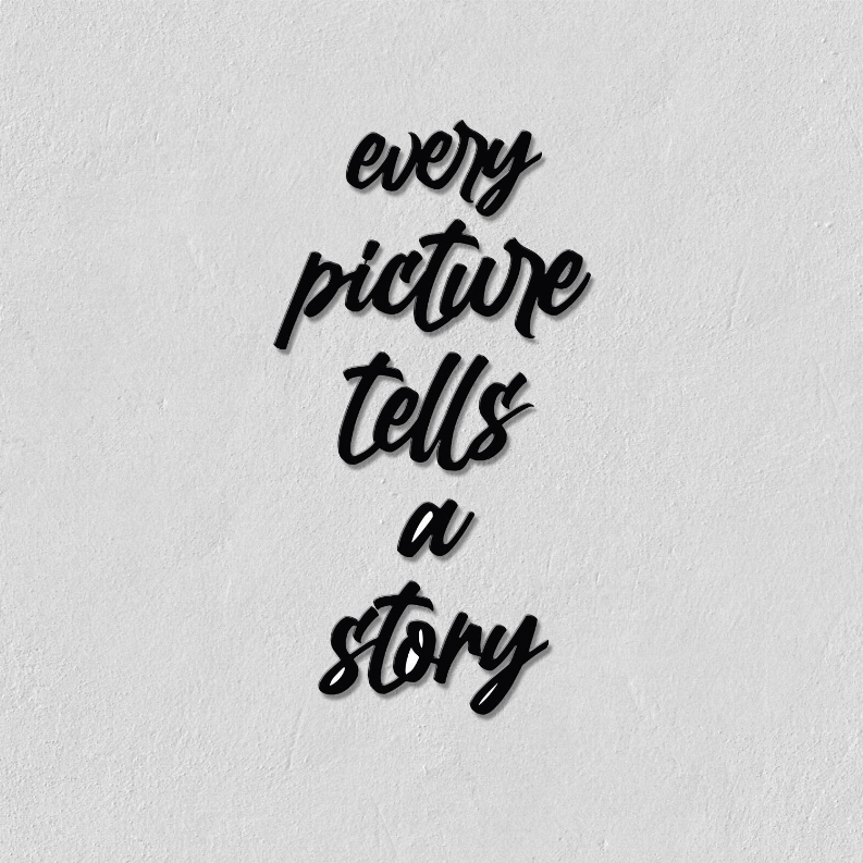 Every Picture Tells a Story Metal Wall Art Monique Store