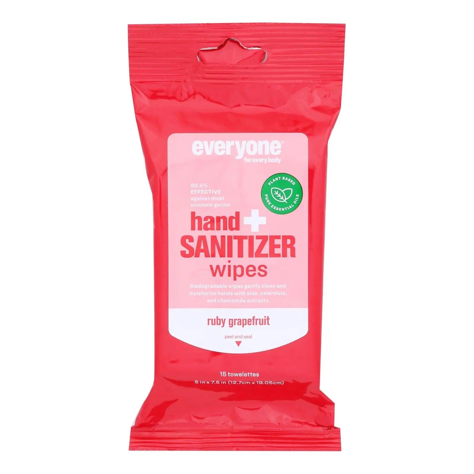 Everyone - Hnd Sntzr Wps Ruby Grapefruit - Case Of 6-15 Ct Everyone