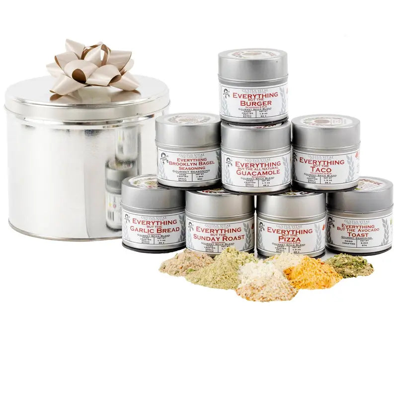 Everything But The...Everything Gift Set | 8 Gourmet Seasonings In A Handsome Gift Tin Gustus Vitae