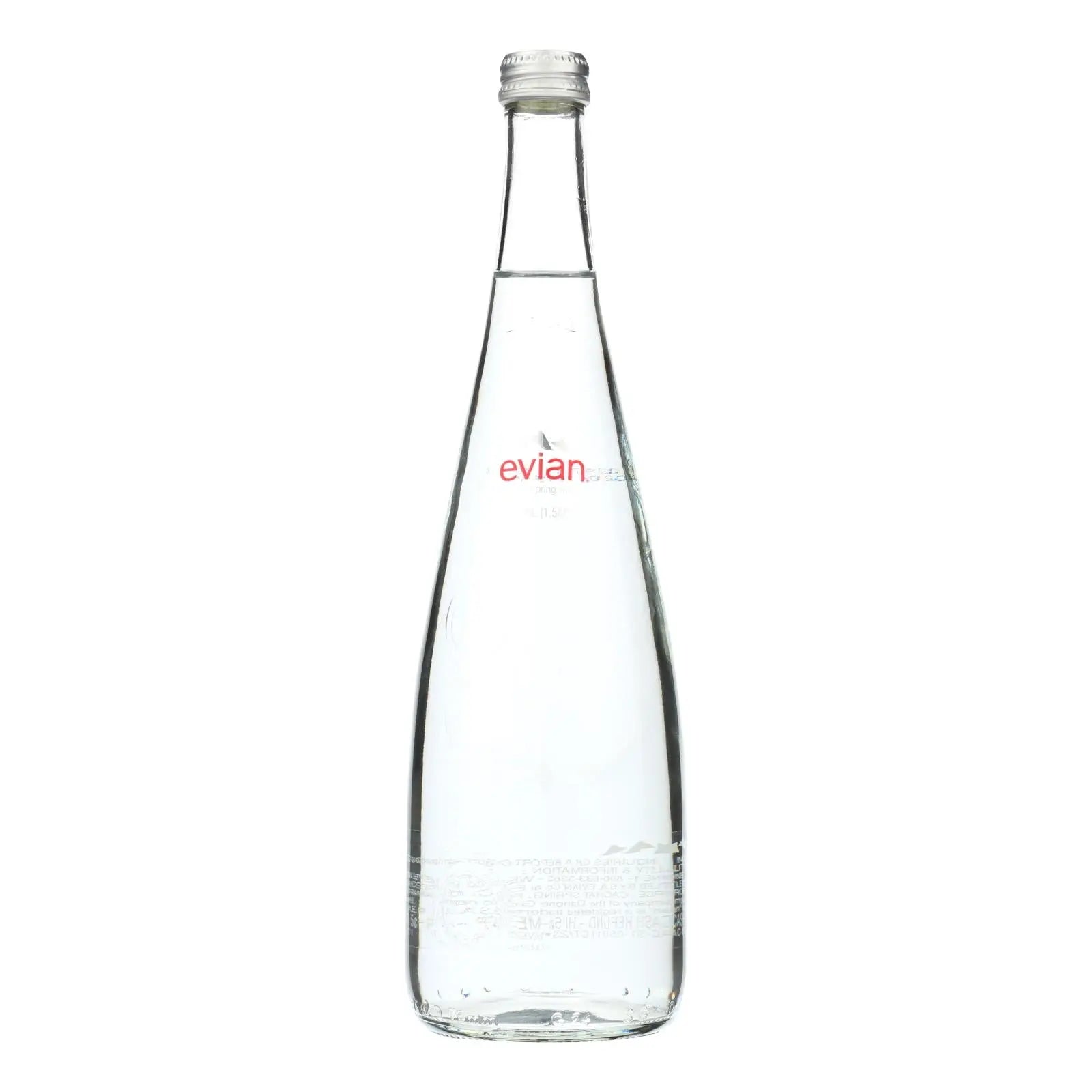 Evian Spring Water  - Case Of 12 - 25.4 Fz Evian