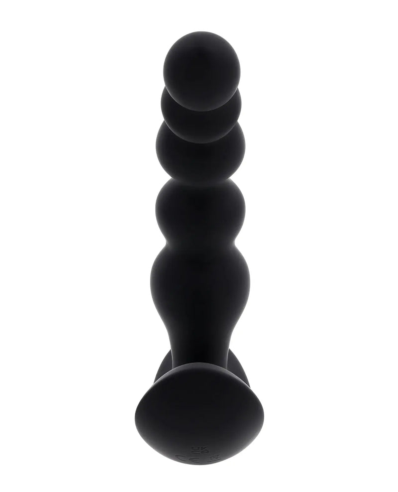 Evolved Bead Me Up Curved Anal Vibrator w/Remote Control - Black Evolved Novelties INC
