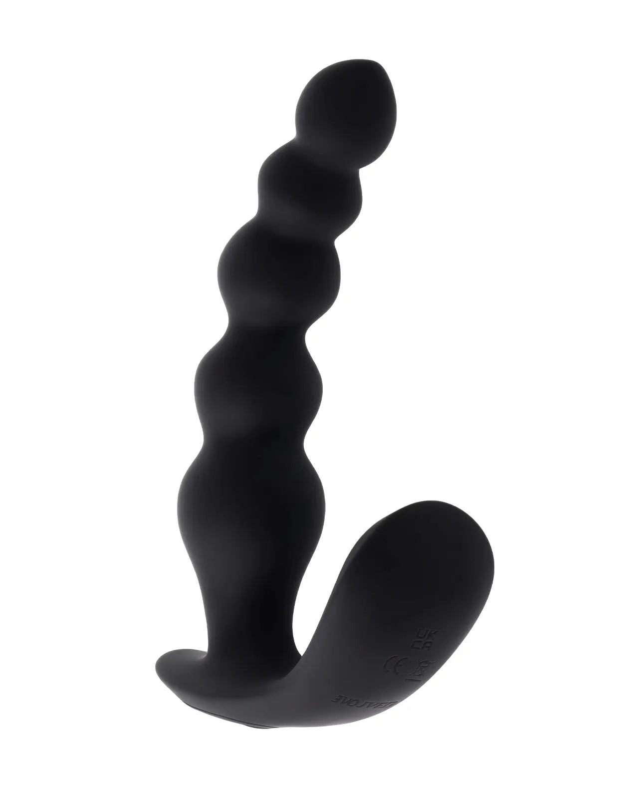 Evolved Bead Me Up Curved Anal Vibrator w/Remote Control - Black Evolved Novelties INC