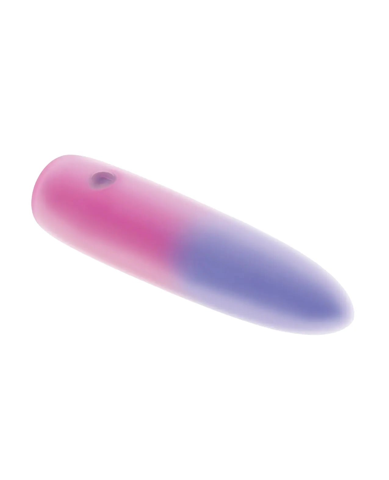 Vibrant pink and purple silicone vibrator, sleek and smooth design for enhanced pleasure.