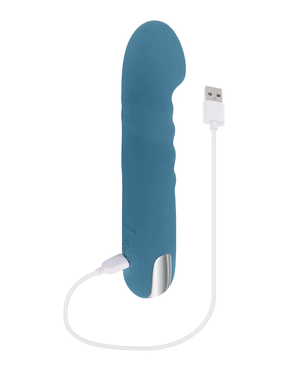 Evolved Queen of All Trades Thrusting & Rotating Vibrator - Teal - GreatEagleInc