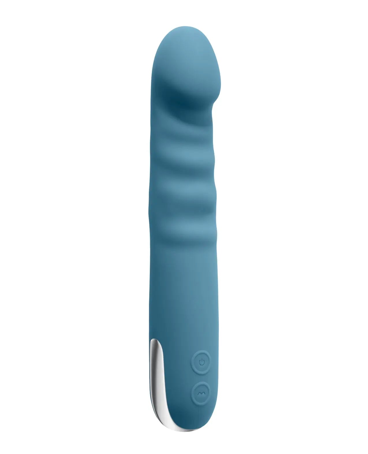 Evolved Queen of All Trades Thrusting & Rotating Vibrator - Teal - GreatEagleInc
