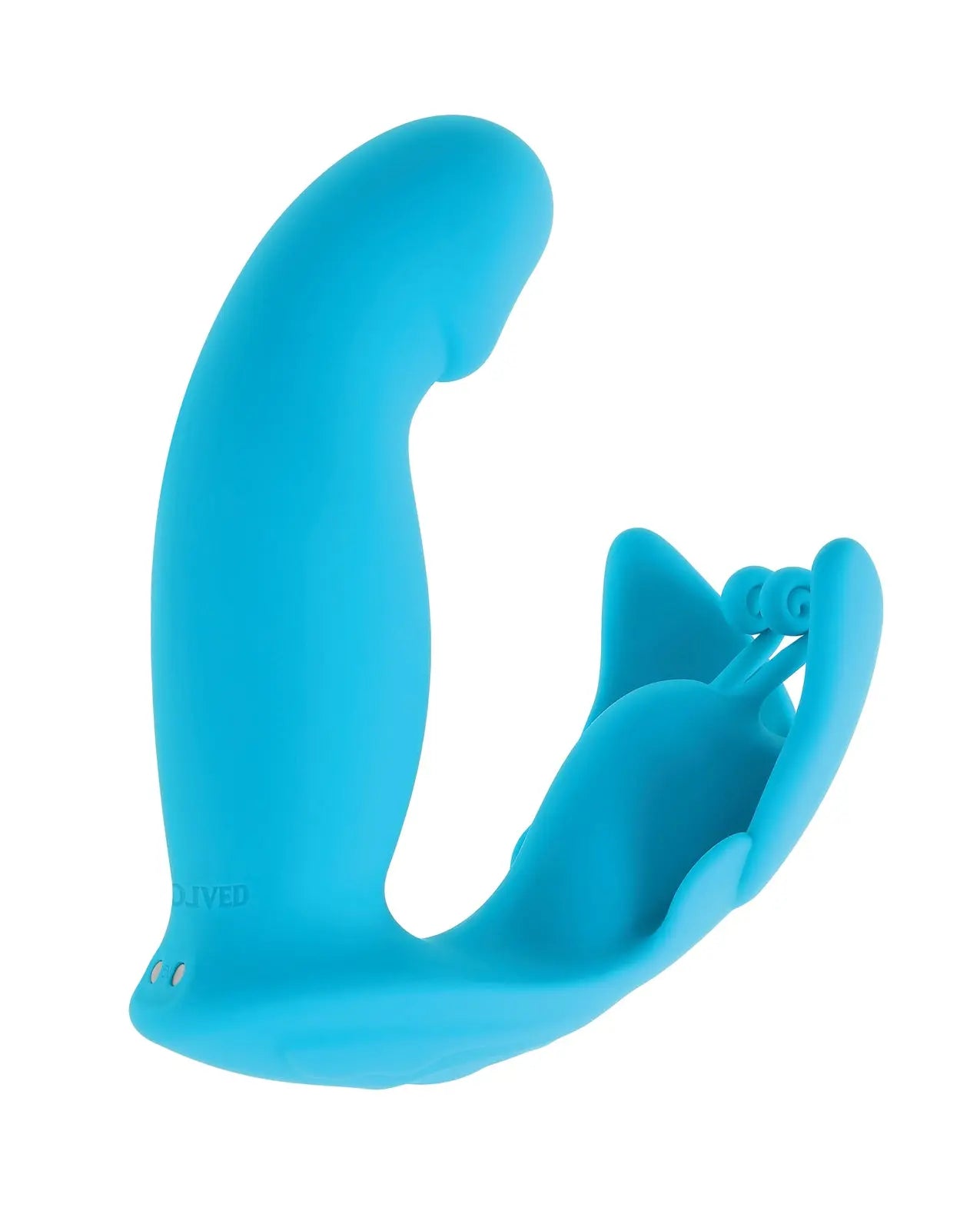 Evolved Spread Your Wings Rabbit Vibrator - Blue - GreatEagleInc