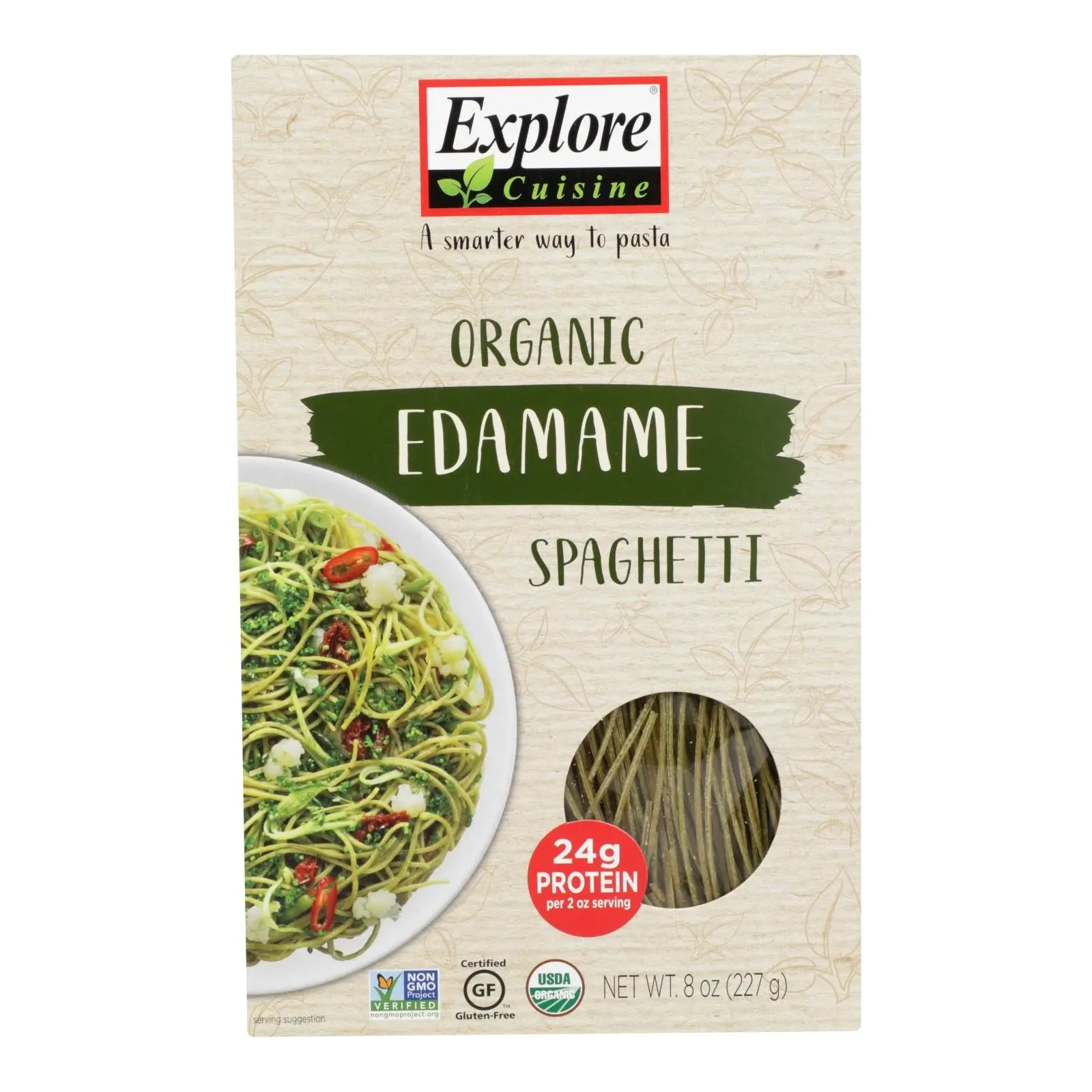 Explore Cuisine Organic Edamame Spaghetti - Edamame Spaghetti - Case Of 6 - 8 Oz. Explore Cuisine