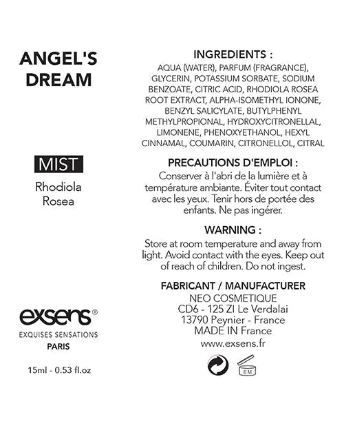 Exsens Of Paris Endorphins Booster - 15 Ml Angels Dream Technic/néo Cosmetique