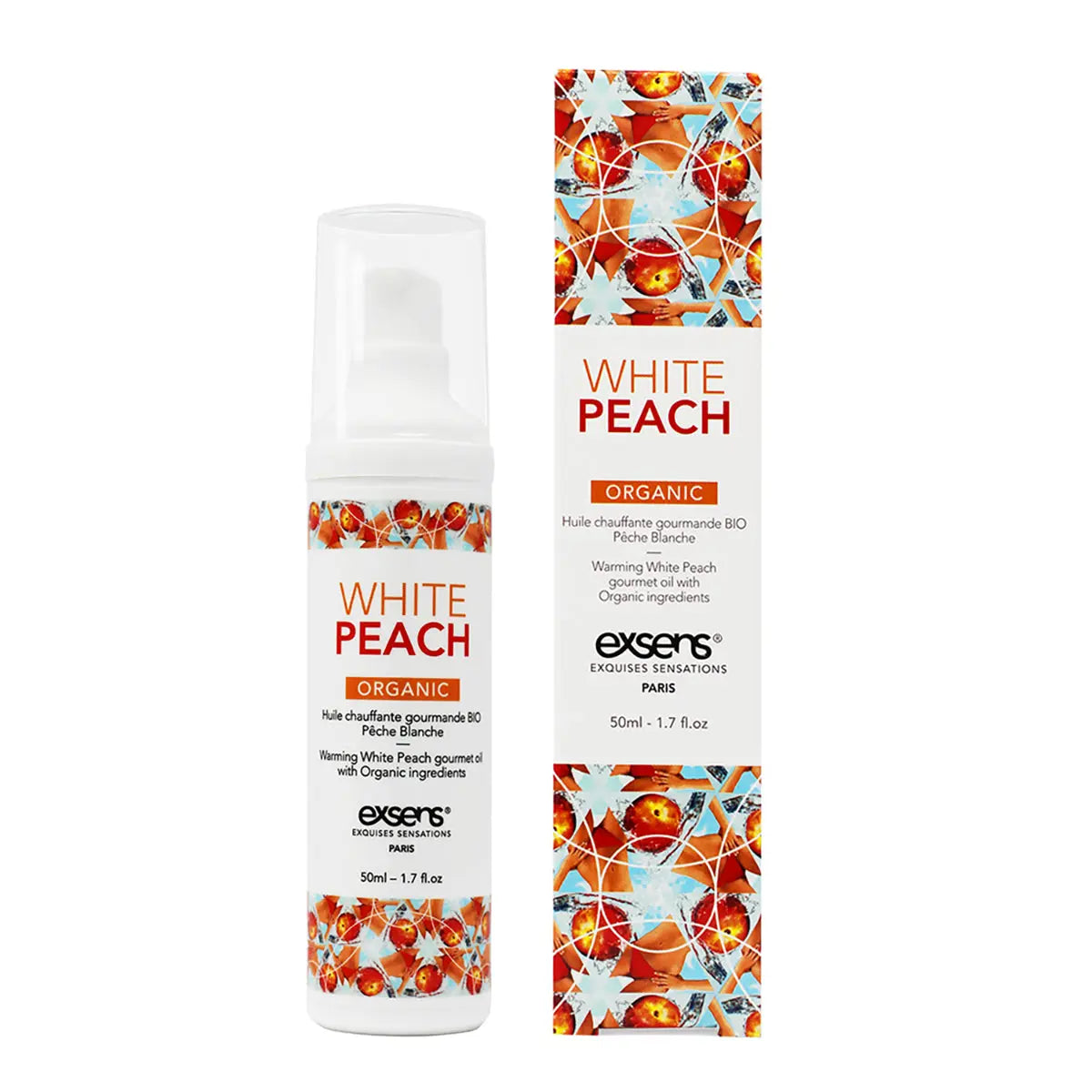 Exsens Warming Massage Oil 50ml - White Peach Exsens
