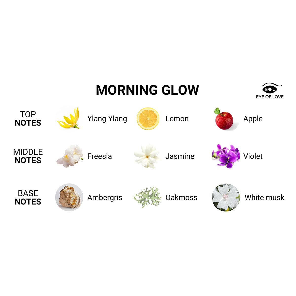 Eye of Love Pheromone Parfum 10ml  Morning Glow (F to M) Eye of Love