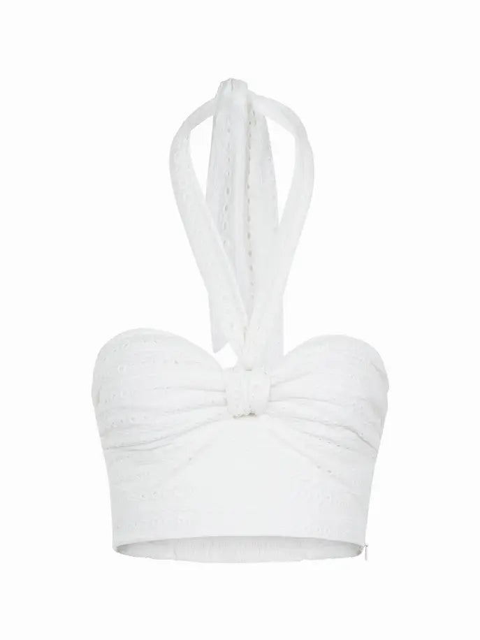 Eyelet Crop Top Nocturne