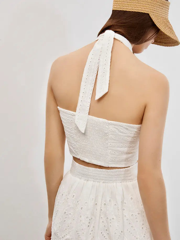 Eyelet Crop Top Nocturne