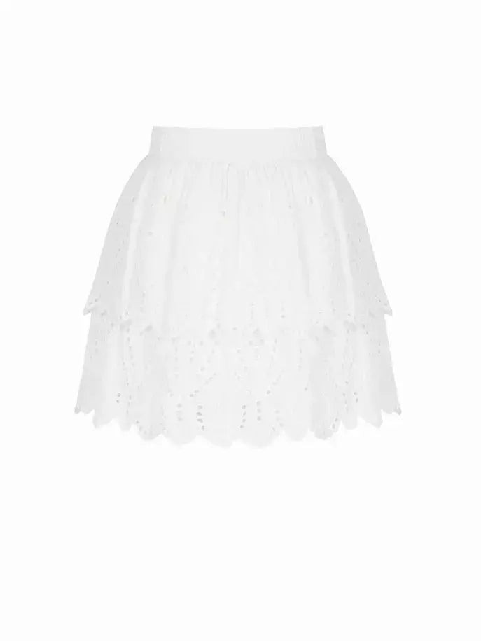 Eyelet Mini Skirt Nocturne