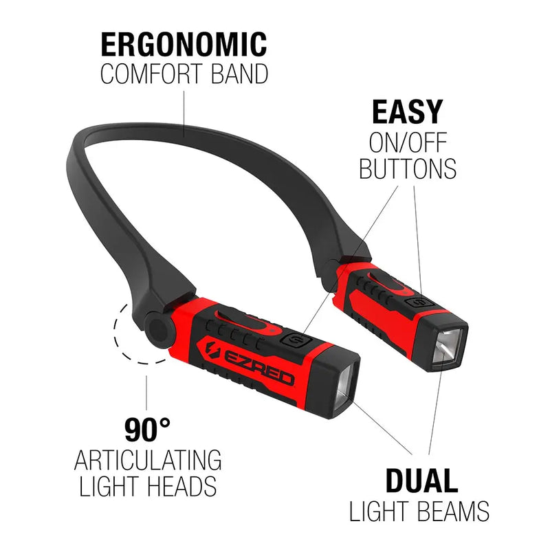 Ezred Anywear Rechargeable Neck Light For Hands-free Lighting EZRED