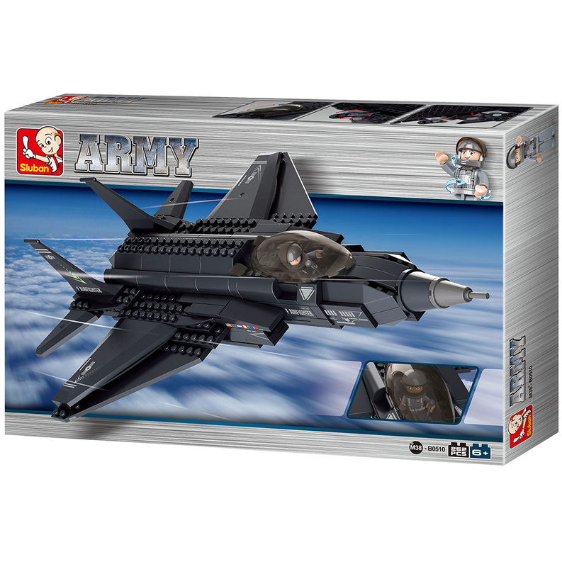 F35 "Lightning" Fighter Jet Building Brick Kit (252 Pcs) Texas Toy Distribution